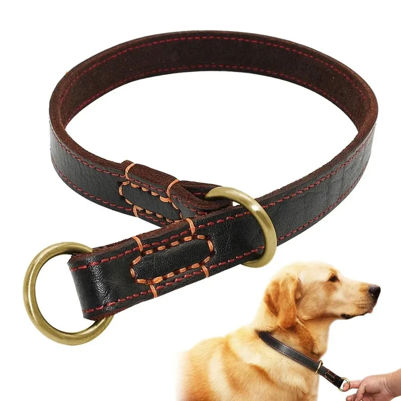 Collier Étrangleur Cuir Gros Chien Dressage