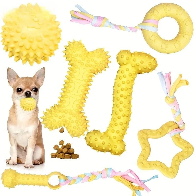 Lot 6 Jouets Mâcher Indestructibles Chien