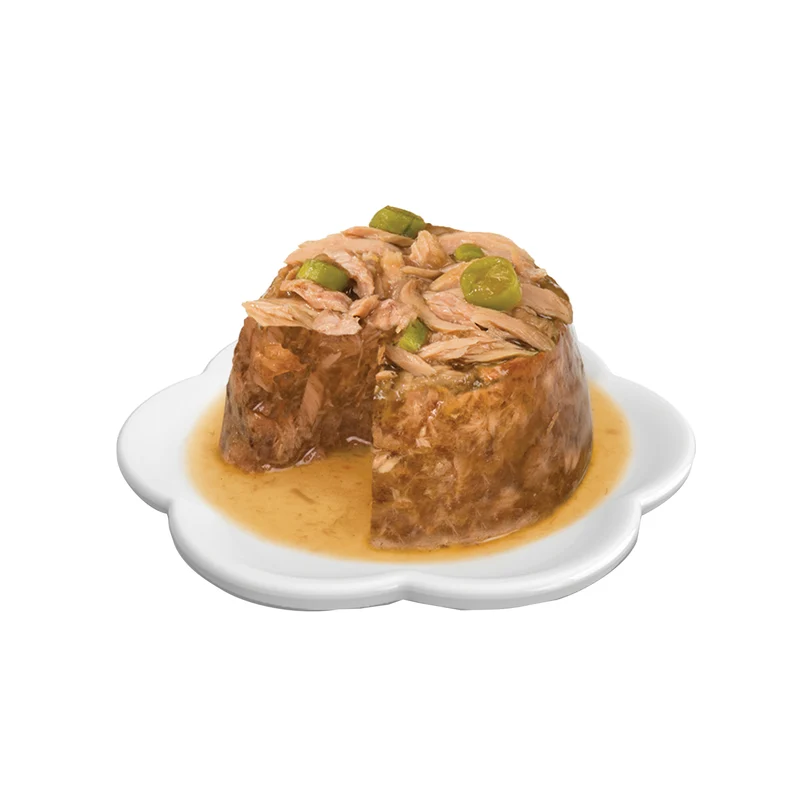 Repas de poisson Catit avec saumon et haricots verts, 80 g (2,8 oz)