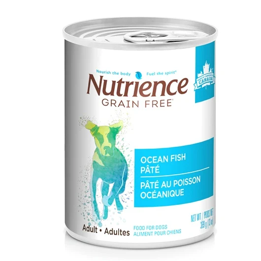 Pâté Nutrience Sans grains pour chiens, Poisson océanique, 369 g (13 oz)