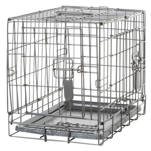 Cage grillagée Dogit à 2 portes avec grille de séparation *Grandeur Variée*