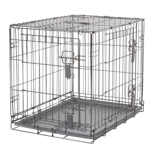 Cage grillagée Dogit à 2 portes avec grille de séparation *Grandeur Variée*