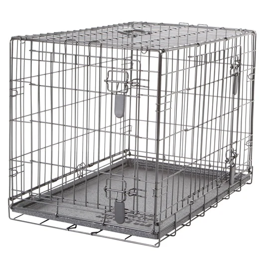 Cage grillagée Dogit à 2 portes avec grille de séparation *Grandeur Variée*