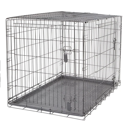 Cage grillagée Dogit à 2 portes avec grille de séparation *Grandeur Variée*