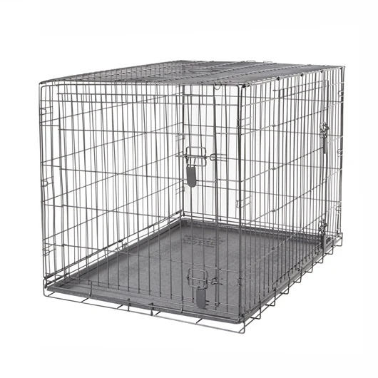 Cage grillagée Dogit à 2 portes avec grille de séparation *Grandeur Variée*