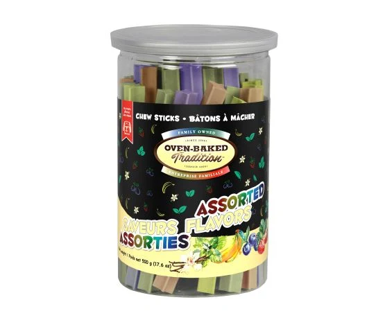 Oven-Baked Tradition, Bâtons à Mâcher, Saveurs Assorties 500gr