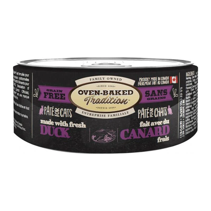 Pâté Sans Grains Oven-Baked Tradition Pour Chat Adulte – CANARD 5.5oz