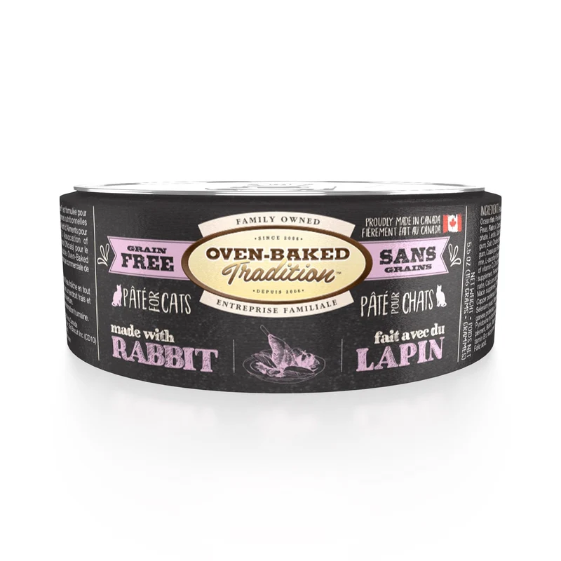 Pâté Sans Grains Oven-Baked Tradition Pour Chat Adulte – LAPIN 5.5oz