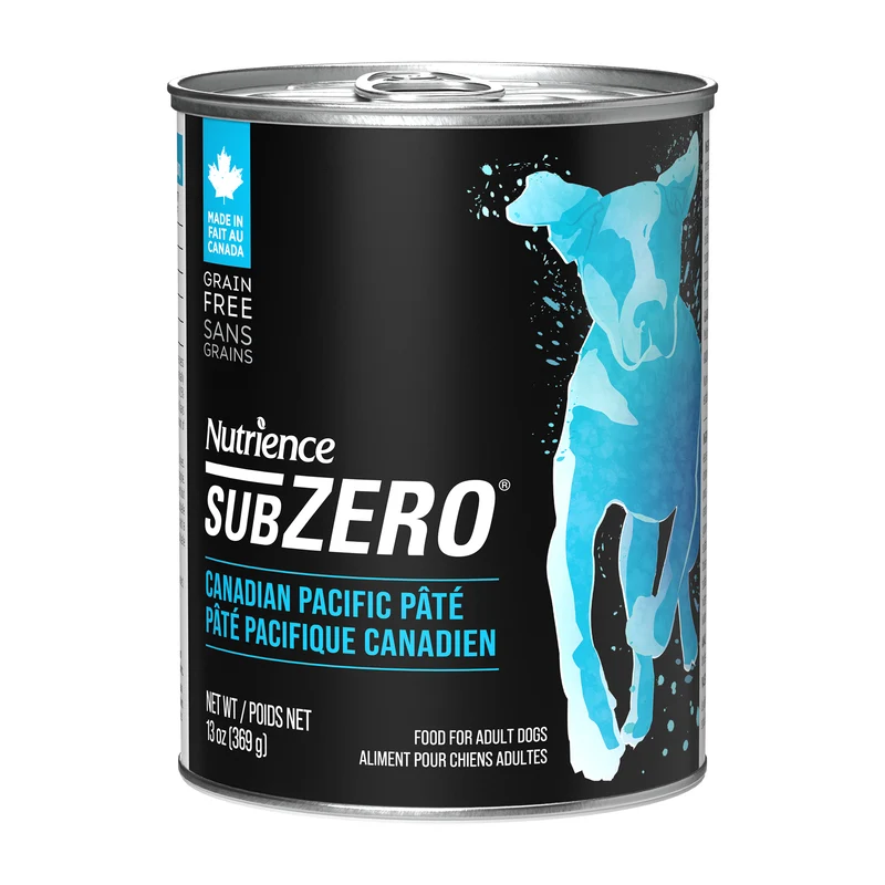 Aliment Subzero Nutrience Sans grains Pâté pour chiens adultes, formulation Pacifique canadien, 369 g (13 oz)