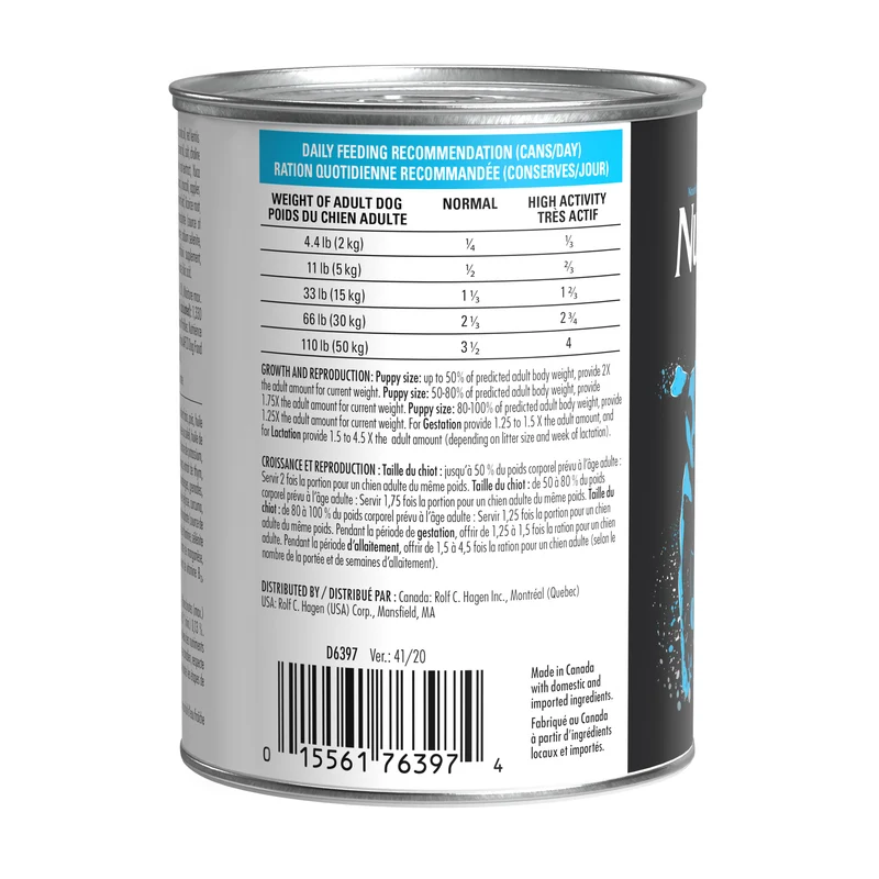 Aliment Subzero Nutrience Sans grains Pâté pour chiens adultes, formulation Pacifique canadien, 369 g (13 oz)