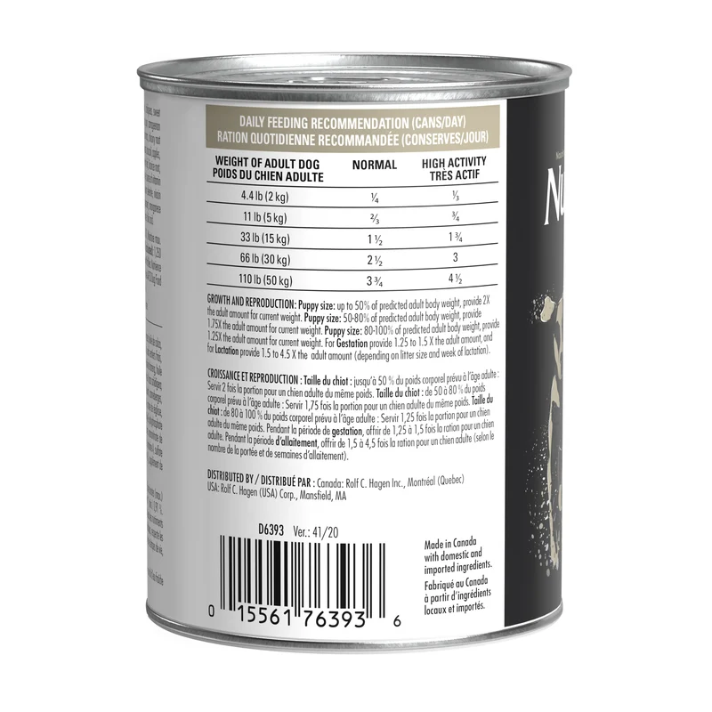 Pâté Nutrience SubZero Sans grains Lacs nordiques pour chiens, 369 g (13 oz)