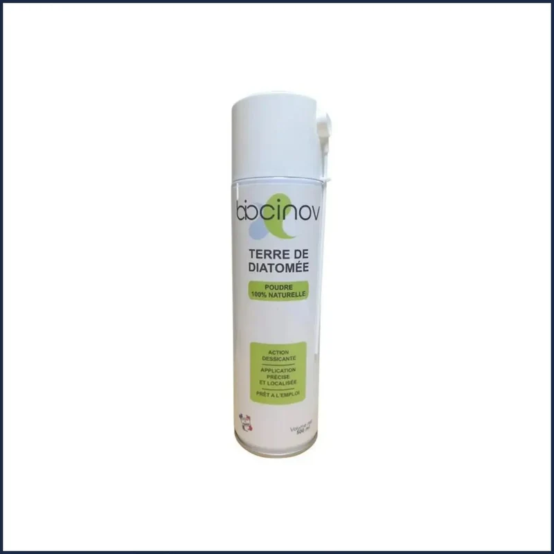 Terre de Diatomée Spray Aérosol – Solution Naturelle contre Punaises de Lit, Cafards, Puces et Plus