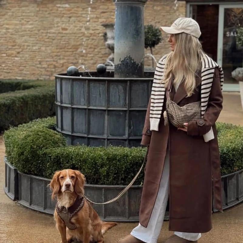LAISSE POUR CHIEN TISSU - CARREAUX "COTSWOLD CHECK"