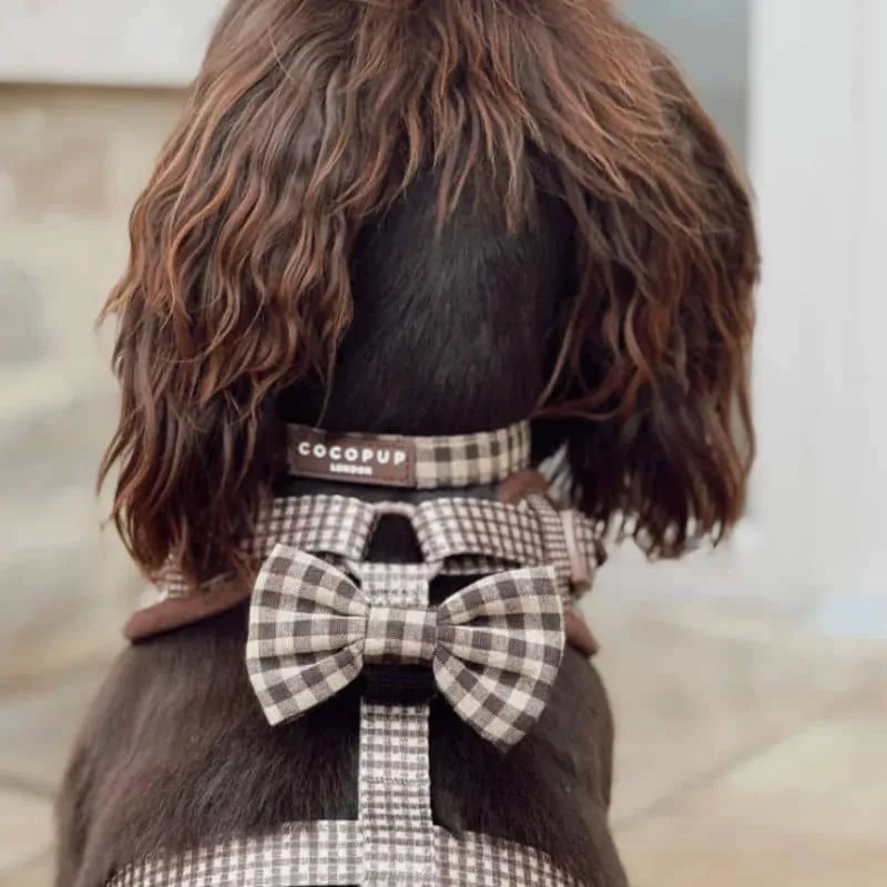 COLLIER POUR CHIEN TISSU - CARREAUX "COTSWOLD CHECK"