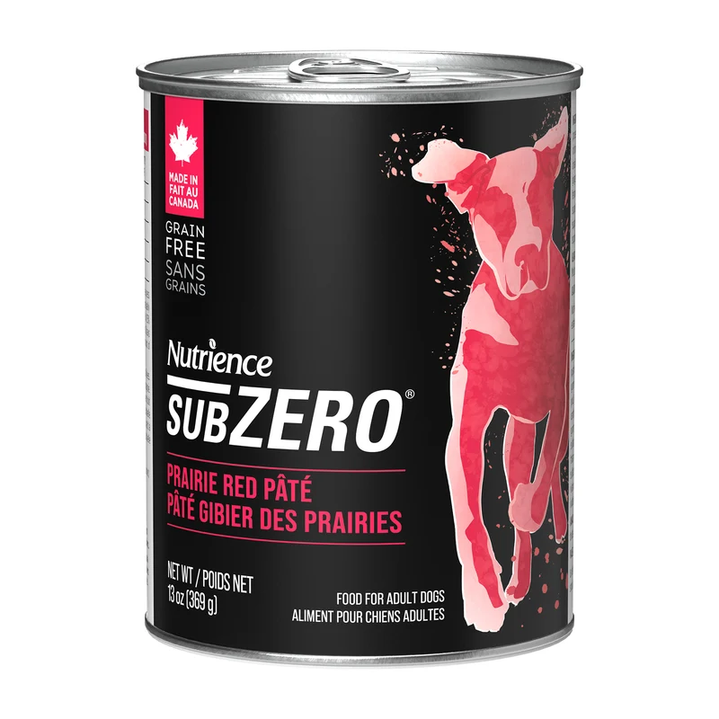 Aliment Subzero Nutrience Sans grains Pâté pour chiens adultes, formulation Gibier des Prairies, 369 g (13 oz)