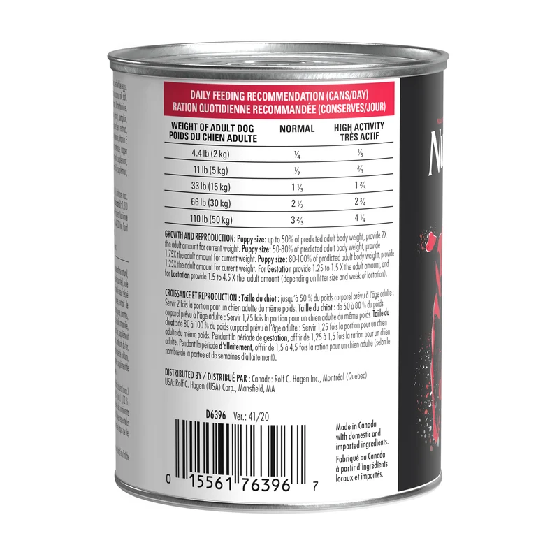 Aliment Subzero Nutrience Sans grains Pâté pour chiens adultes, formulation Gibier des Prairies, 369 g (13 oz)