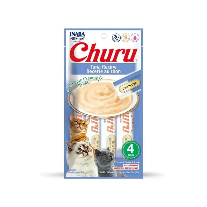 Churu Thon – Sticks crémeux pour chat – 4 tubes de 14g