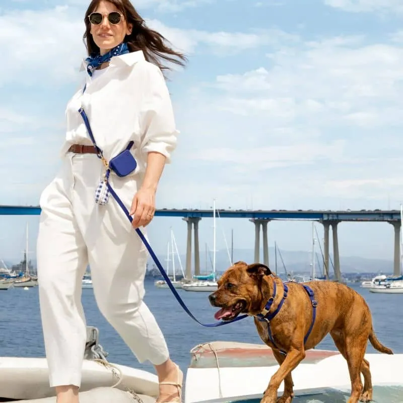 LAISSE POUR CHIEN MULTIPOSITIONS 4 EN 1 CONVERTIBLE WATERPROOF - BLEU MARINE "NAVY"