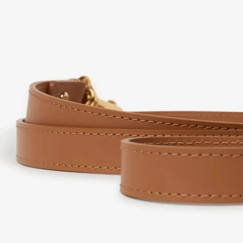 LAISSE EN CUIR POUR CHIEN - CAMEL "NARA"