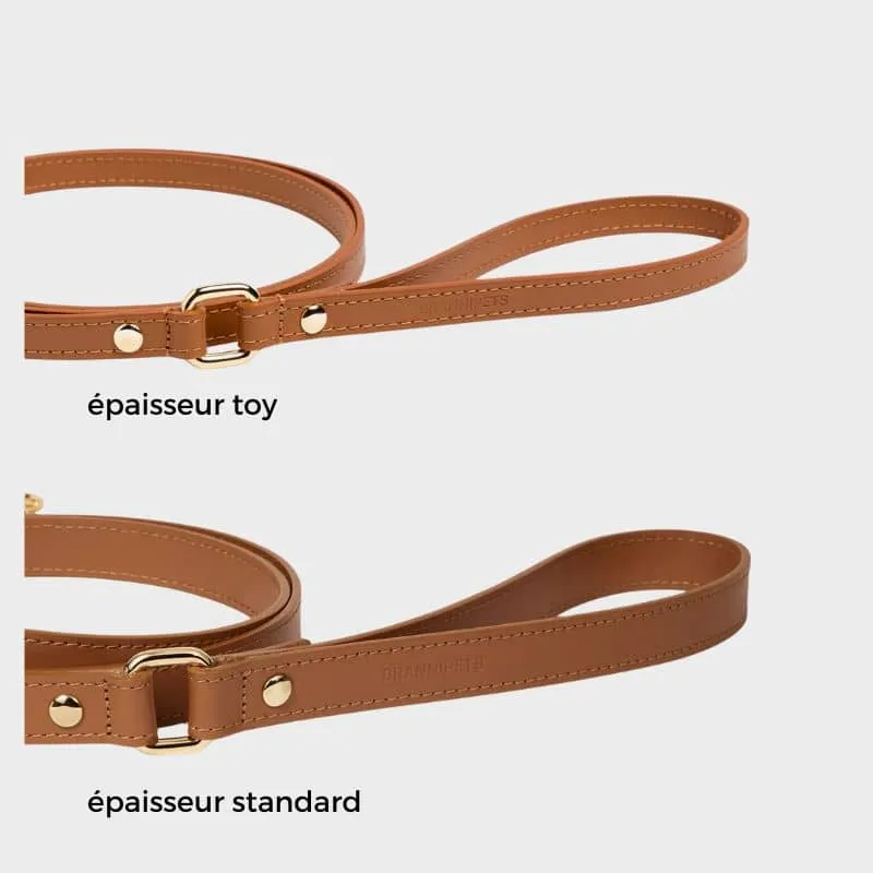 LAISSE EN CUIR POUR CHIEN - CAMEL "NARA"