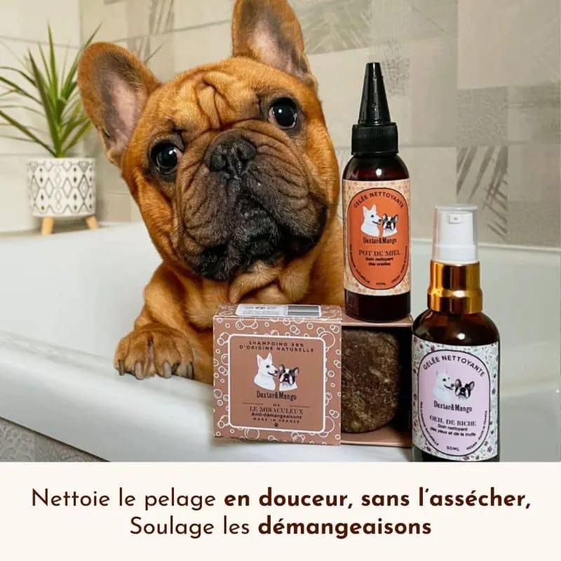 Shampoing solide pour chien Le Miraculeux - anti-démangeaisons