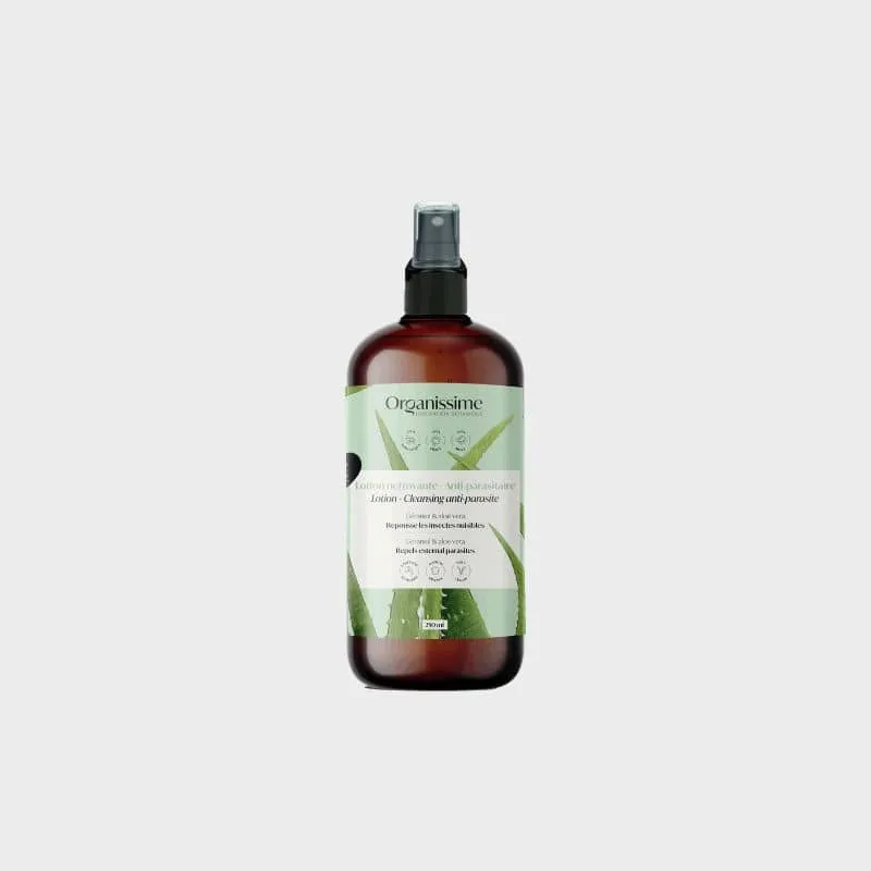 Lotion sans rinçage antiparasitaire pour chien Organissime