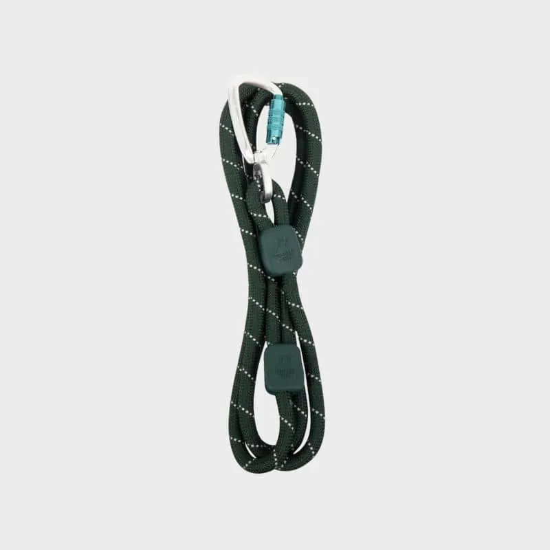 LAISSE EN CORDE POUR CHIEN - VERT FONCÉ EVERGREEN