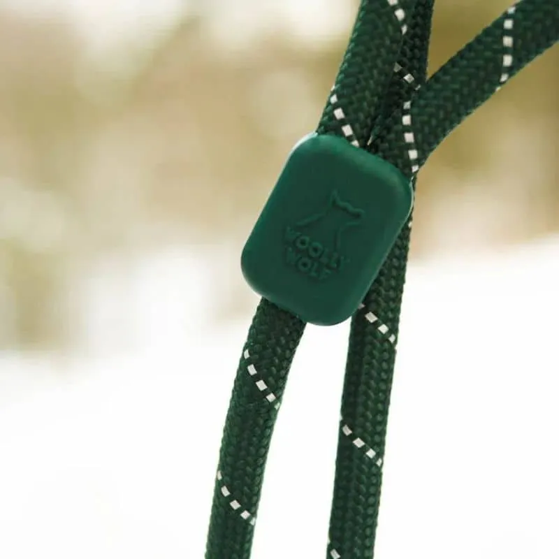 LAISSE EN CORDE POUR CHIEN - VERT FONCÉ EVERGREEN