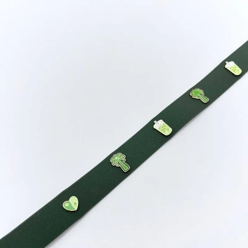 COLLIER POUR CHIEN AVEC CHARMS - LOVE YOU SO MATCHA 🍵🌴