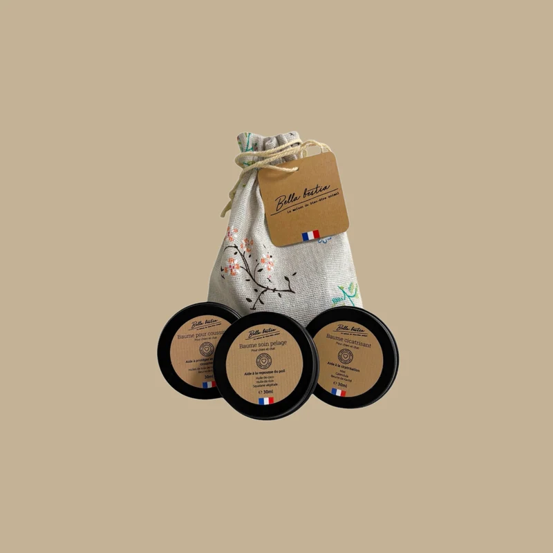 lot de 3 baumes Bella Bestia + pochette offerte