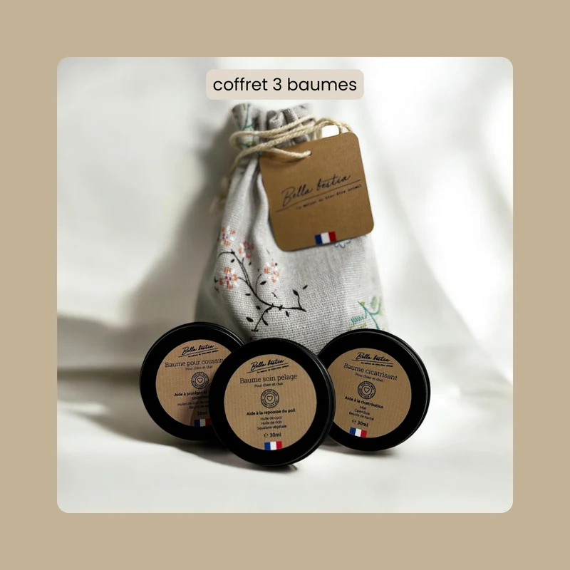 lot de 3 baumes Bella Bestia + pochette offerte