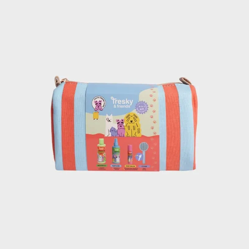 TROUSSE DE TOILETTE POUR CHIEN - SHAMPOING, PARFUM, BAUME & BROSSE