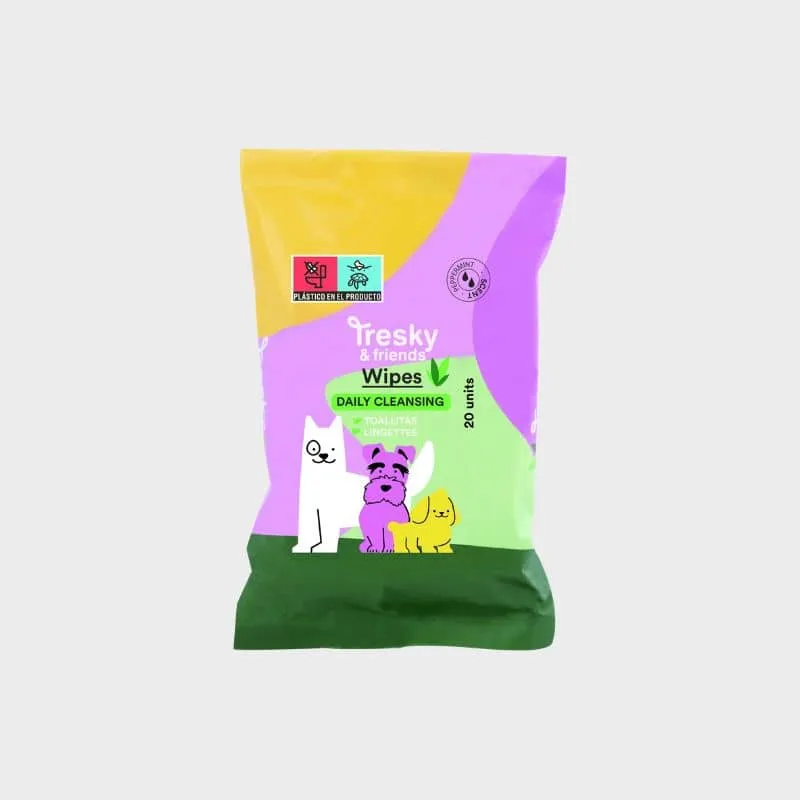 LINGETTES NETTOYANTES POUR LE CORPS - POUR CHIEN