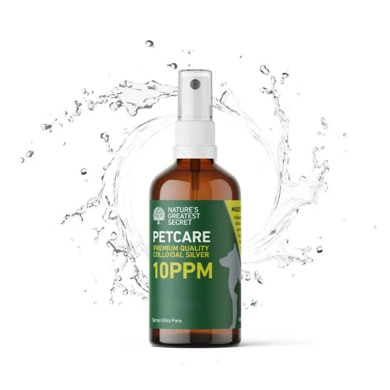 ARGENT COLLOÏDAL ANTISEPTIQUE NATUREL POUR CHIEN ET CHAT - SPRAY 10PPM