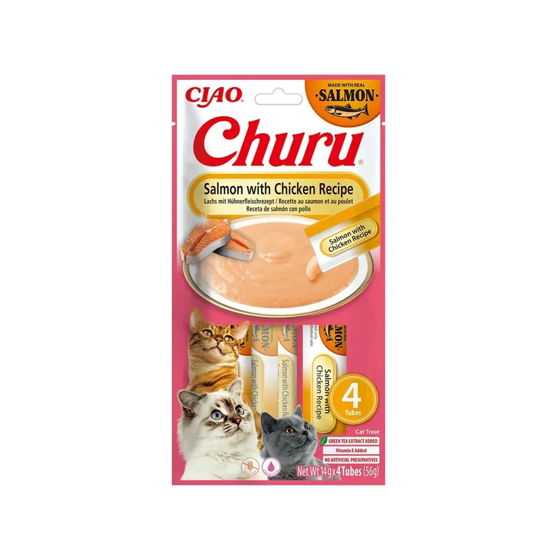 Churu Saumon & Poulet – Sticks crémeux pour chat