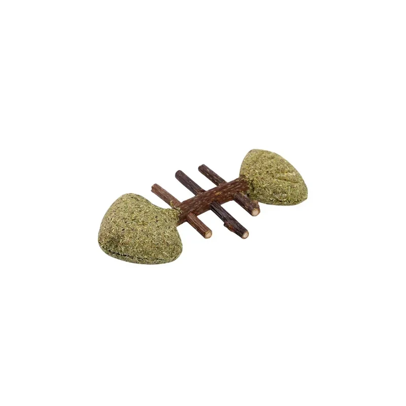 Arête de poisson matatabi & herbe à chat – Jouet euphorisant pour chat