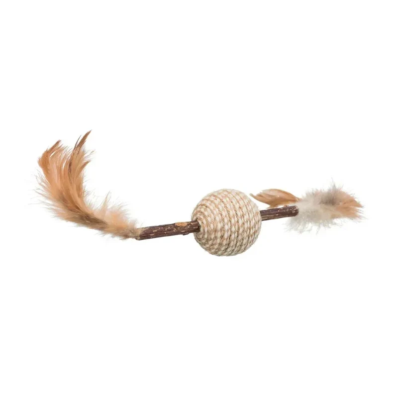 Boule à plumes matatabi & sisal – Jouet euphorisant pour chat