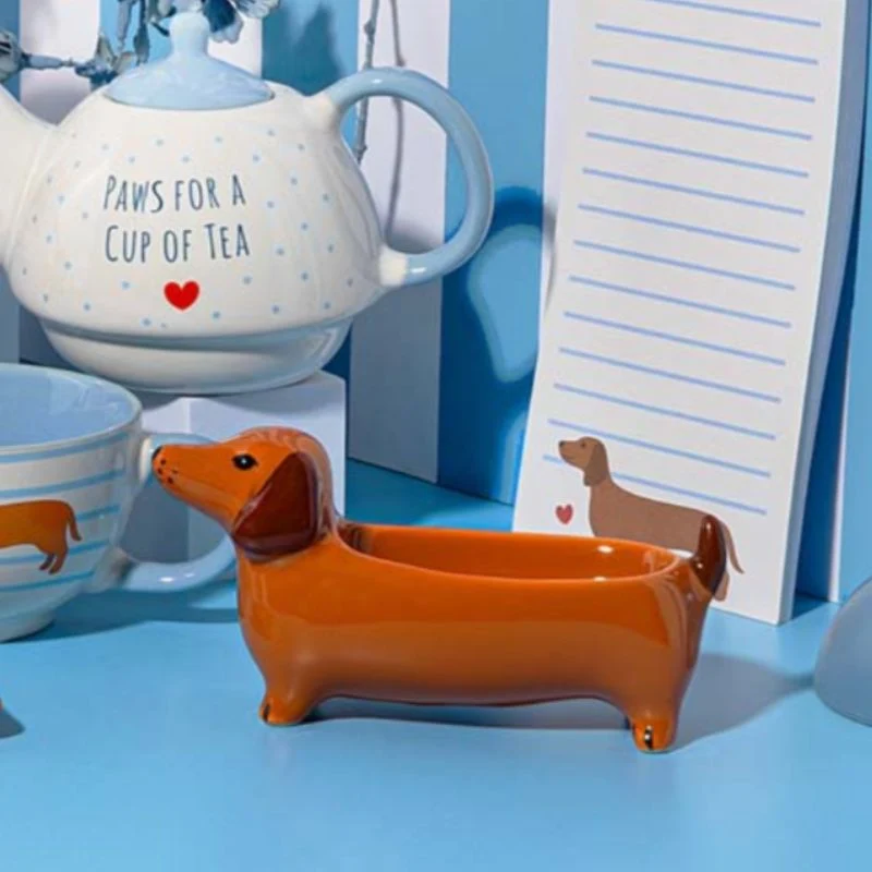 VIDE POCHE EN CÉRAMIQUE - CHIEN TECKEL