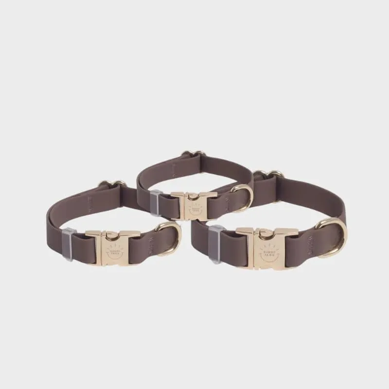 COLLIER POUR CHIEN WATERPROOF - MARRON ESPRESSO