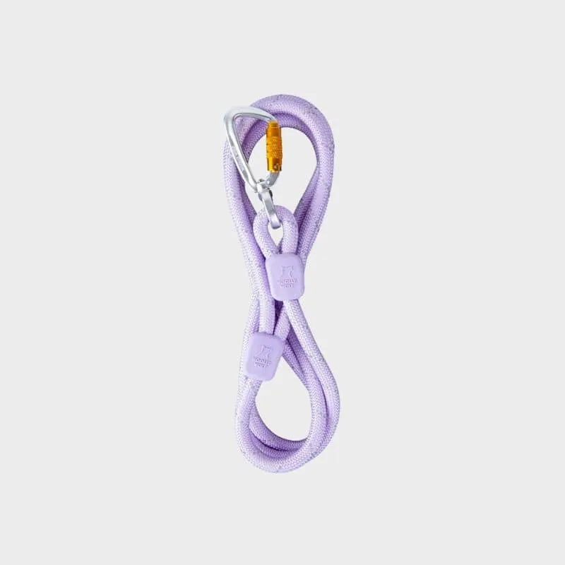 LAISSE RÉFLÉCHISSANTE EN CORDE POUR CHIEN - MAUVE LAVENDER (2 TAILLES DISPO)