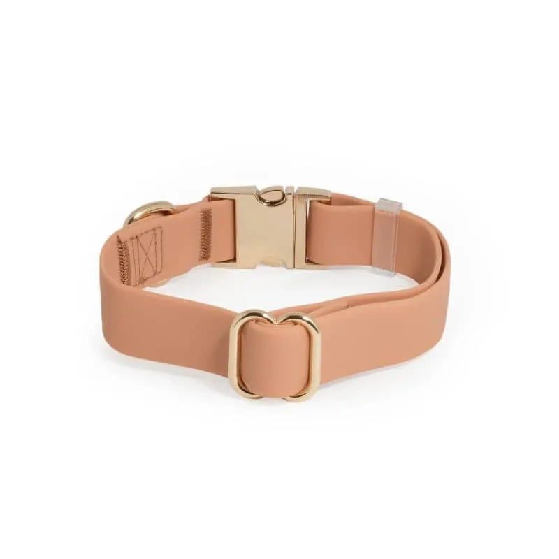 COLLIER POUR CHIEN WATERPROOF - MARRON CHAI