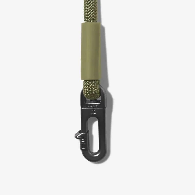 LAISSE MAINS-LIBRES POUR CHIEN - VERT KAKI