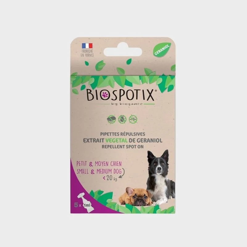 PIPETTES RÉPULSIVES BIOSPOTIX PETIT CHIEN