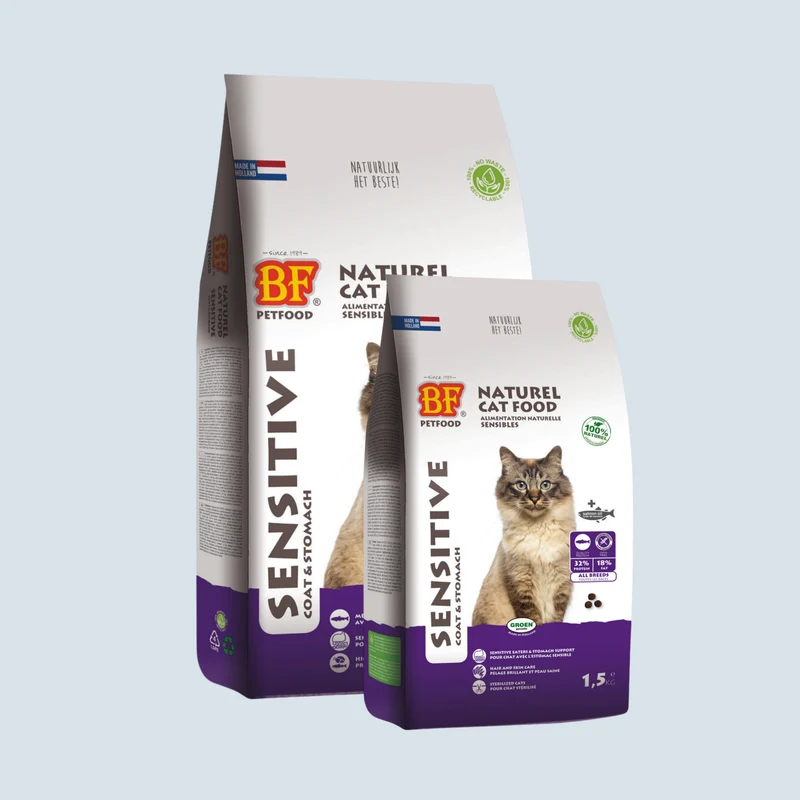 Croquettes hypoallergénique au saumon sans céréales pour chat