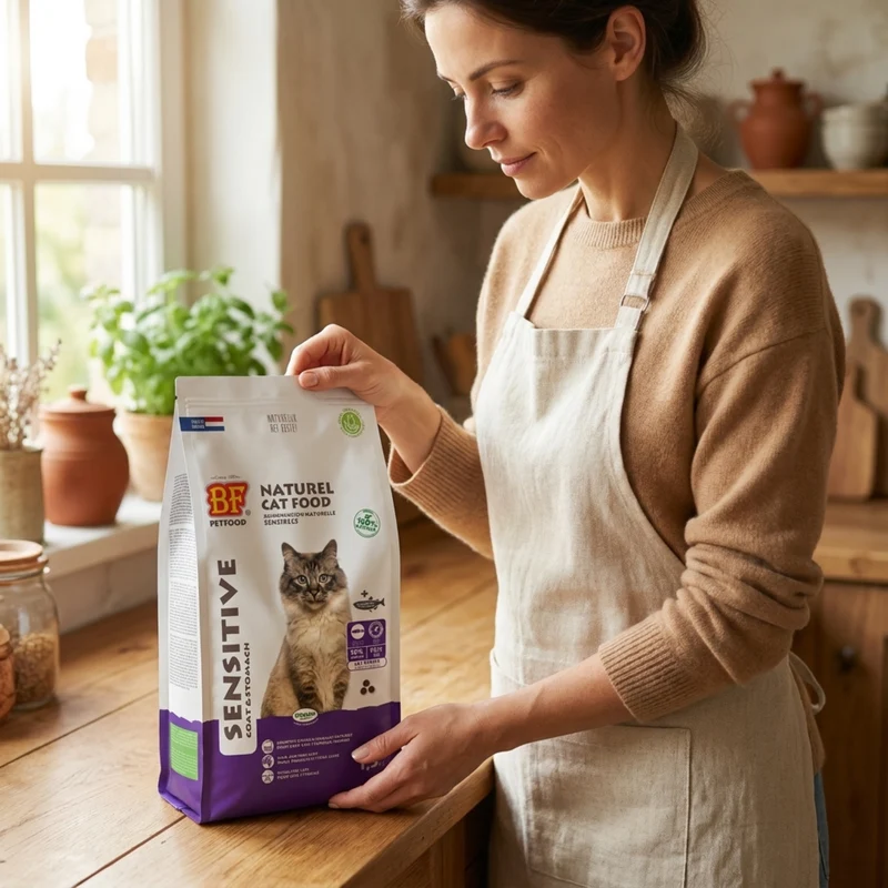 Croquettes hypoallergénique au saumon sans céréales pour chat