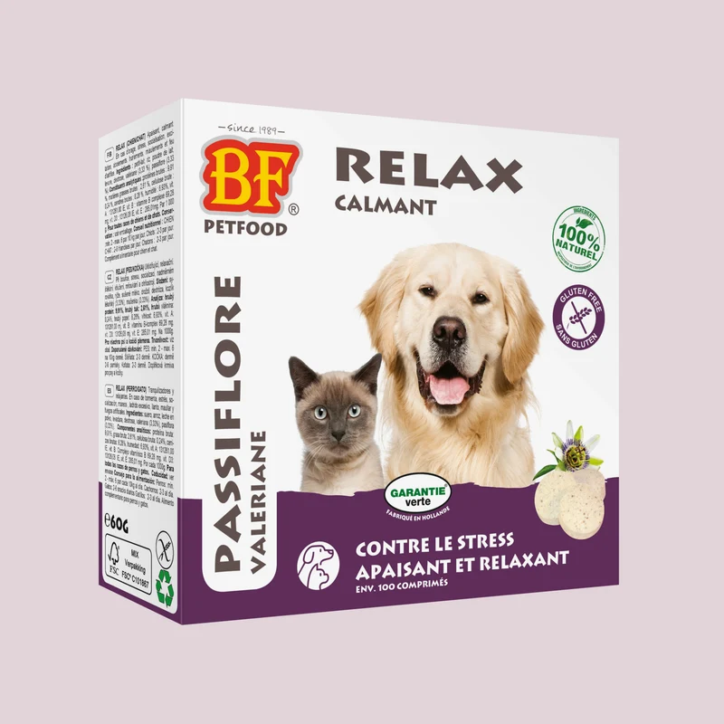 Relax comprimés calmant pour chien et chat