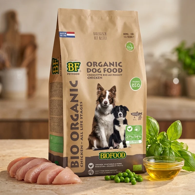 Croquettes BIO au poulet pour chien