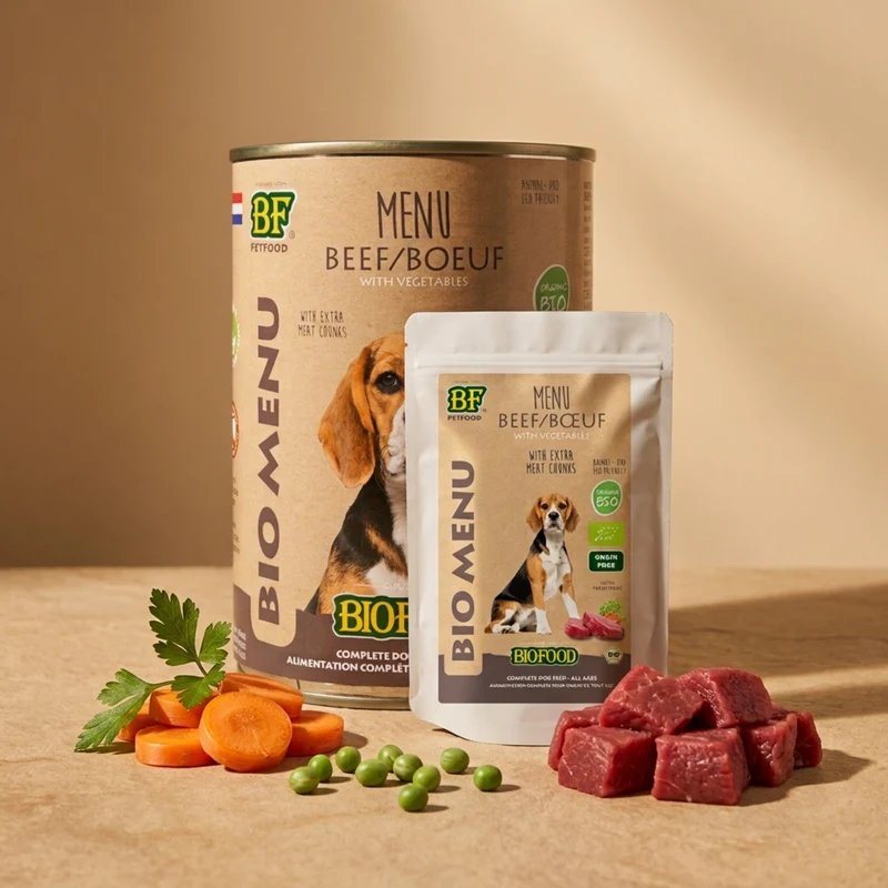 Pâtée BIO au bœuf pour chien