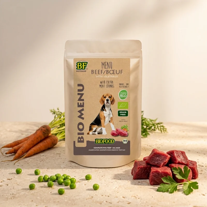 Pâtée BIO au bœuf pour chien