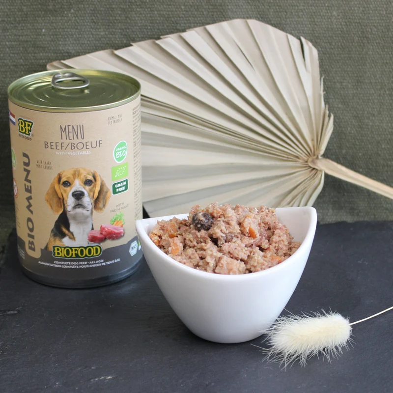 Pâtée BIO au bœuf pour chien